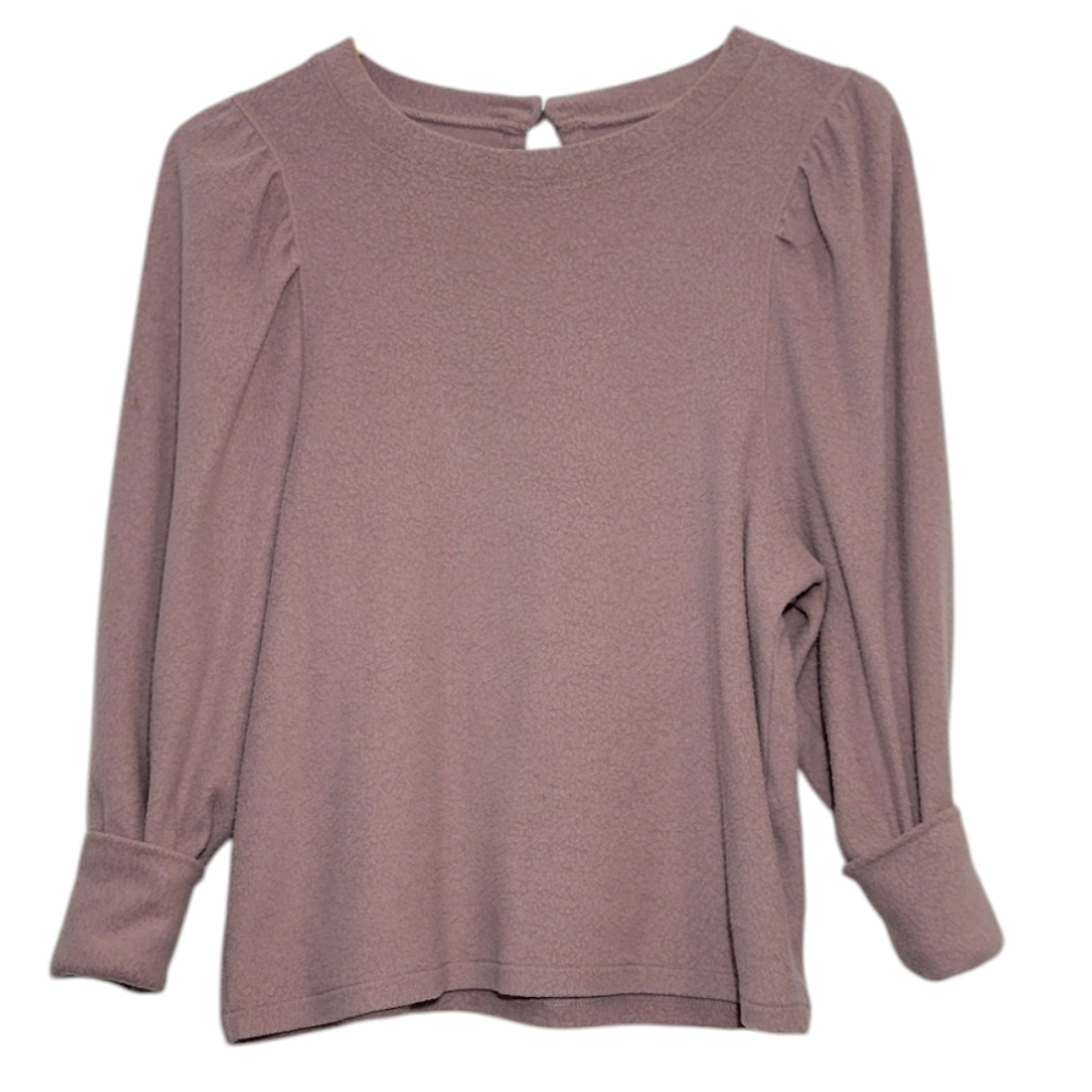 Madewell dusty pink long sleeve crew neck oversized sweater size XS